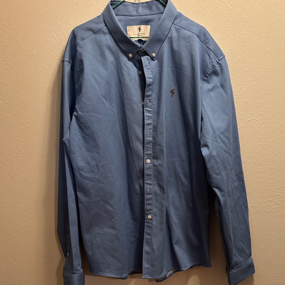 Classic Blue Button-Down Shirt - image 1